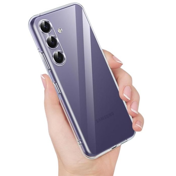 Coque til Samsung Galaxy S24 PLUS og 2 hærdede glas skærmbeskyttelse Phonillico® Transparent
