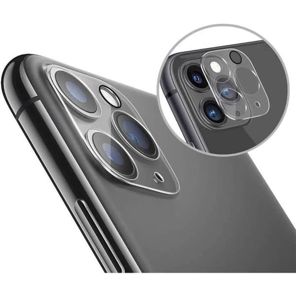 Paket med 3 Härdat Glas Kamera Skydd för Apple iPhone 11 PRO - 11 PRO MAX - Lins Skyddare [Phonillico®] Transparent