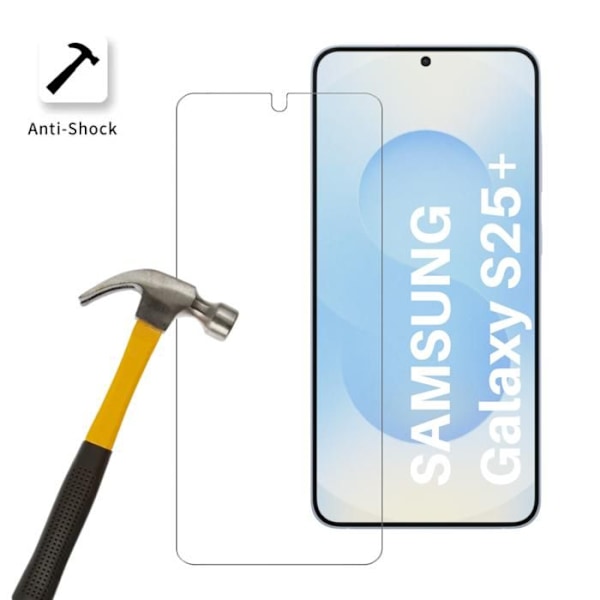 Härdat glas - Phonillico - Samsung Galaxy S25 PLUS - Pack om 4 - Repellerande - Transparent Transparent