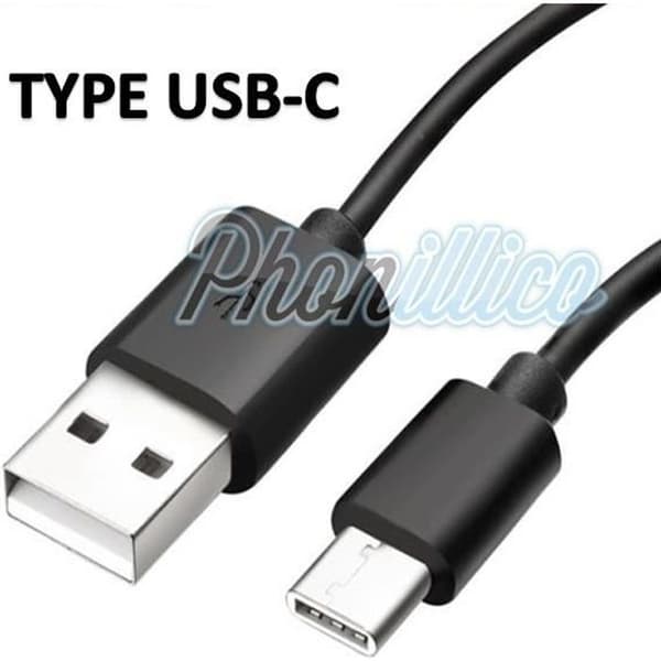 Kabel USB-C Oplader Sort Samsung Galaxy S8+ / S8 PLUS Phonillico® Svart