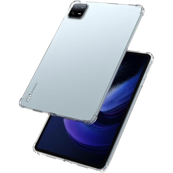 Coque + 2 Glaste i Tremp - Phonillico - Xiaomi Pad 6 / Pad 6 Pro - Stødabsorberende - Transparent - Silikone