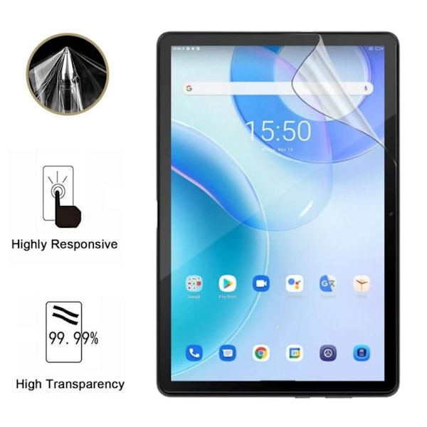 "SuojaNäyttö - Phonillico - Blackview Tab 10 Pro - Pakkaus 2 - Kestävä Muovikalvo - Ultra Ohut"