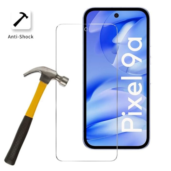 Lujitettu lasi - Phonillico® - Google Pixel 9a - 4 pakkausta - Naarmuuntumaton - Läpinäkyvä Transparent