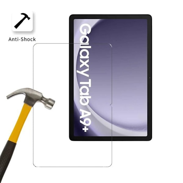 Skærmbeskyttelse - Phonillico - Samsung Galaxy Tab A9 PLUS 2023 - Pakke 2 - Hærdet Glas - Anti Rids