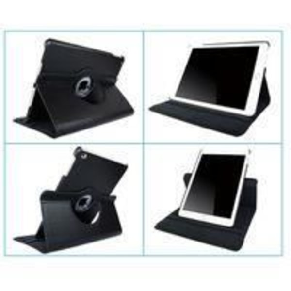 Coque Rotative 360 Sort for Apple iPad AIR 1 / AIR 2 - Housse Etui Beskyttelse Elastisk Lukning Phonillico®