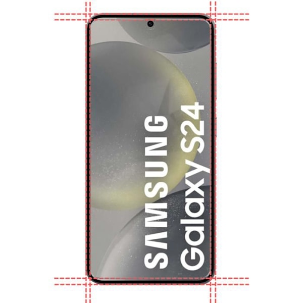 Näyttösuojakalvo - Phonillico® - Samsung Galaxy S24 - 2 kpl - Karkaistu lasi - Naarmunkestävä Transparent