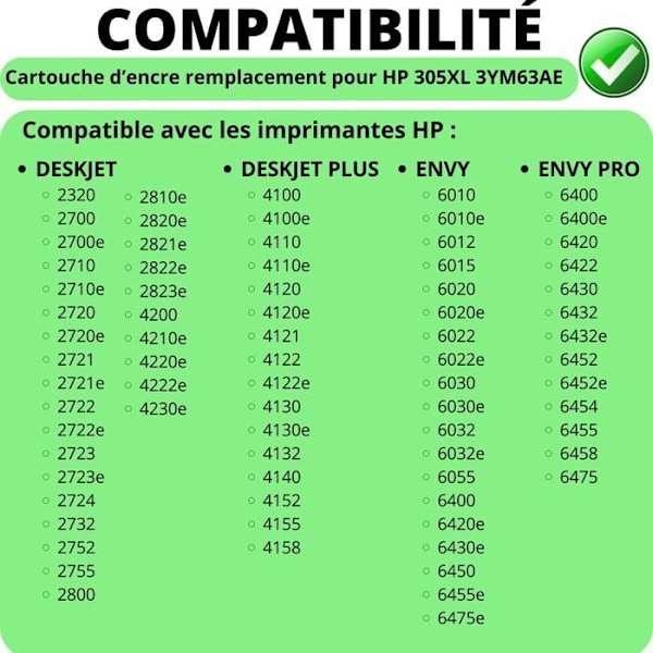Bläckpatron - HP - 305XL - Färg - Kompatibel med DeskJet och Envy - Förpackning om 1