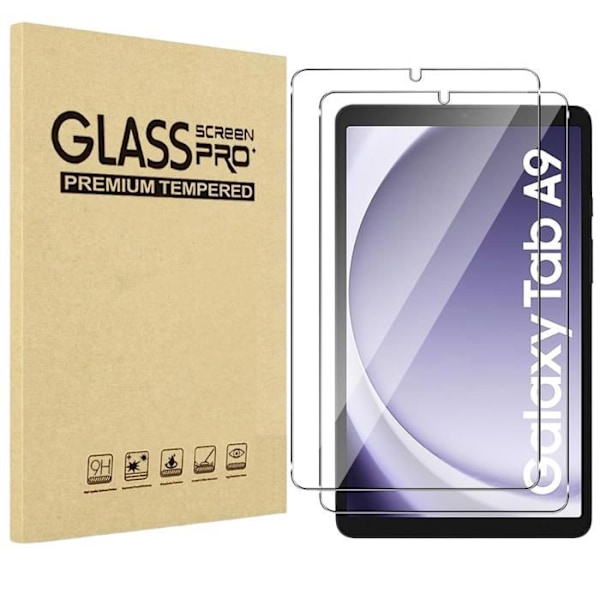 Karkaistu lasi - Phonillico - Samsung Galaxy Tab A9 2023 - 2 pakkaus - Naarmunkestävä - 8,7 tuumaa