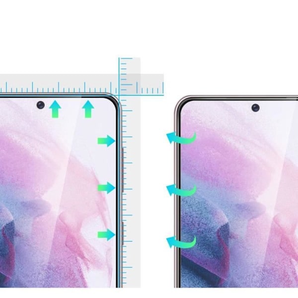 Härdat glas för Samsung S21 PLUS [Paket 2] Phonillico®