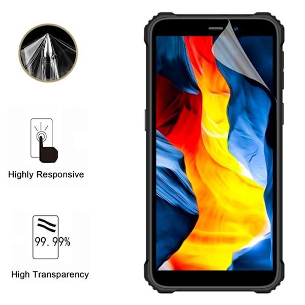 Skärmskydd - Phonillico - Oukitel WP32 - Pack 2 - Repellerande mot repor - Ultra tunn Transparent