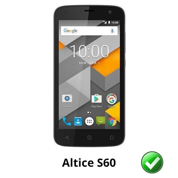Skyddsskydd - Phonillico - Altice S60 - Paket med 2 - Repfria - Ultranätt Transparent