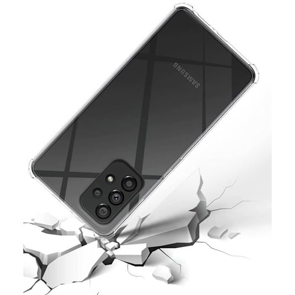 Cover til Samsung Galaxy A23 - Stødabsorberende Beskyttelse Silikone Blød Transparent Phonillico® Transparent