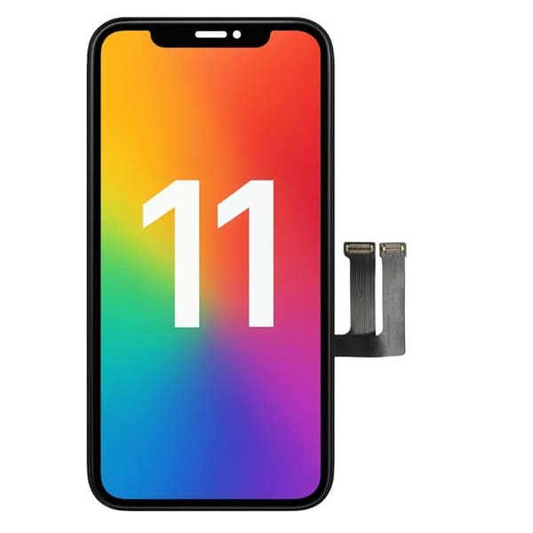 Erstatnings LCD-skærm til iPhone 11 – Samlet berøringsglas Phonillico®