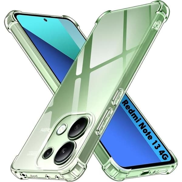 Coque til Xiaomi Redmi Note 13 4G - Stødabsorberende Beskyttelse TPU Blød Transparent Phonillico® Transparent