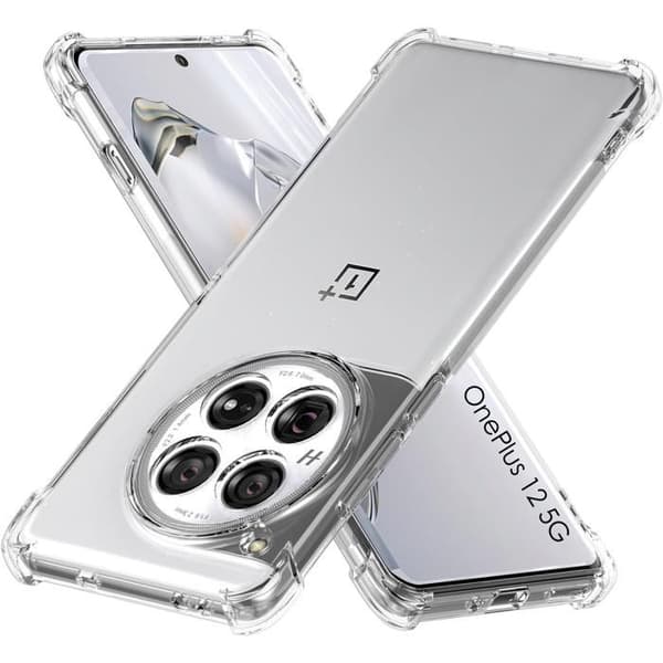 Coque til OnePlus 12 5G - Stødabsorberende Beskyttelse TPU Blød Transparent Phonillico® Transparent