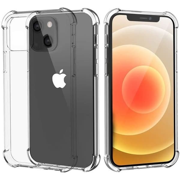 Stødabsorberende Silikone Cover i Transparent til iPhone 13 MINI (5,4") Phonillico®