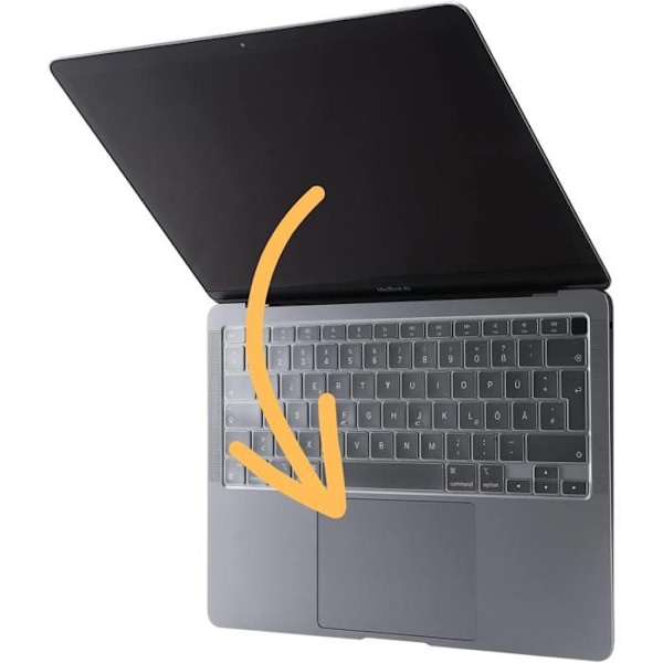 Skydd för tangentbord för Macbook Air 13 (13,3) - Transparent silikon tangentbord AZERTY EU-layout Phonillico