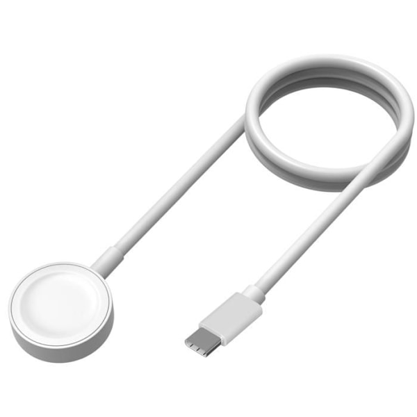 Yhteensopiva laturi Watch Series Ultra/Series SE/Series 10/9/8/7/6/5/4/3/2/1 - USB-C kaapeli 1 metri Laturille Phonillico® Vit