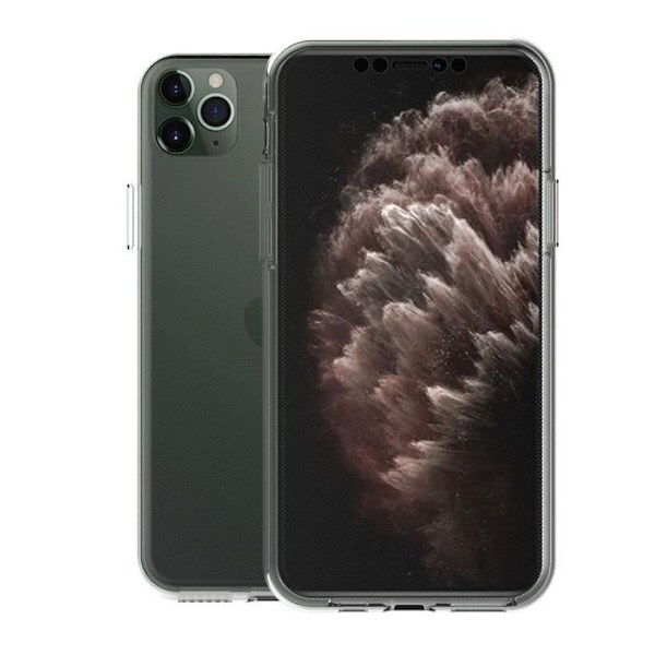 Coque til Apple iPhone 11 PRO MAX - Transparent Silikone Hel Beskyttelse Blød Tactile 2 Dele Sammenklappelig Phonillico®