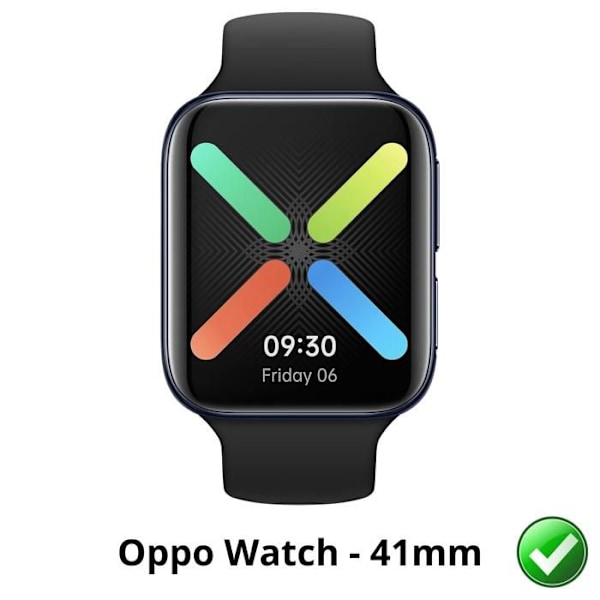 Näyttösuoja Oppo Watch - 41mm [Paketti 6] Kestävä Ultra Ohut Muovikalvo Phonillico Transparent