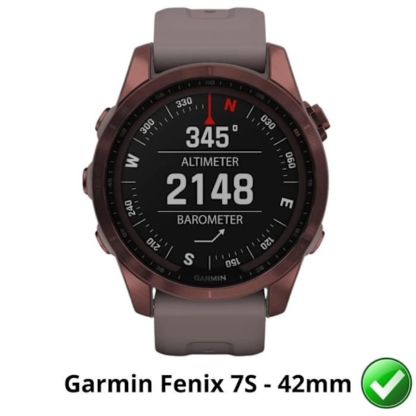 Skyddsskydd för Garmin Fenix 7 [Pack 6] Ultra Tunn Plastfilm Skyddande Phonillico Transparent