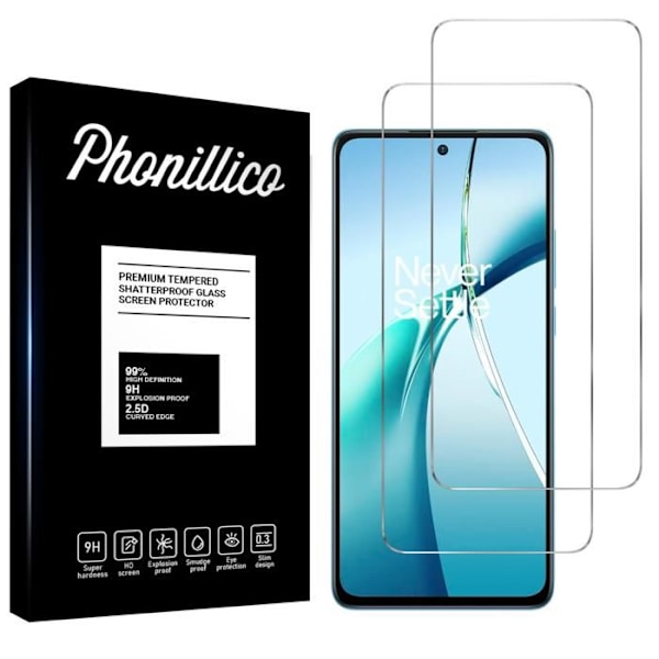 Skærmbeskyttelse - Phonillico® - OnePlus Nord CE 4 Lite 5G - Tempereret Glas - Pakke med 2 - Ridseresistent Transparent