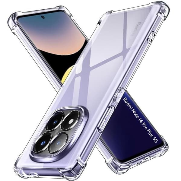 Coque til Xiaomi Redmi Note 14 PRO PLUS 5G - Stødabsorberende TPU Blød Transparent Phonillico® Transparent