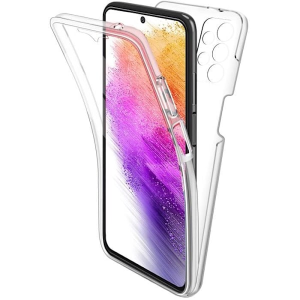 Coque til Samsung A73 5G - 360 Integreret Etui 2 Dele Foran Bagpå Phonillico® Transparent