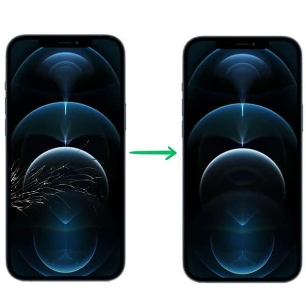 Erstatnings LCD-skærm til iPhone 12 PRO MAX – Samlet touchglas Phonillico®