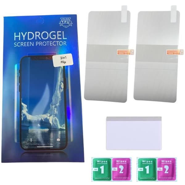 Plastskydd för Samsung Galaxy Z FLIP 8 och Kameraskydd [Pack 2] Hållbart skydd Phonillico® Transparent