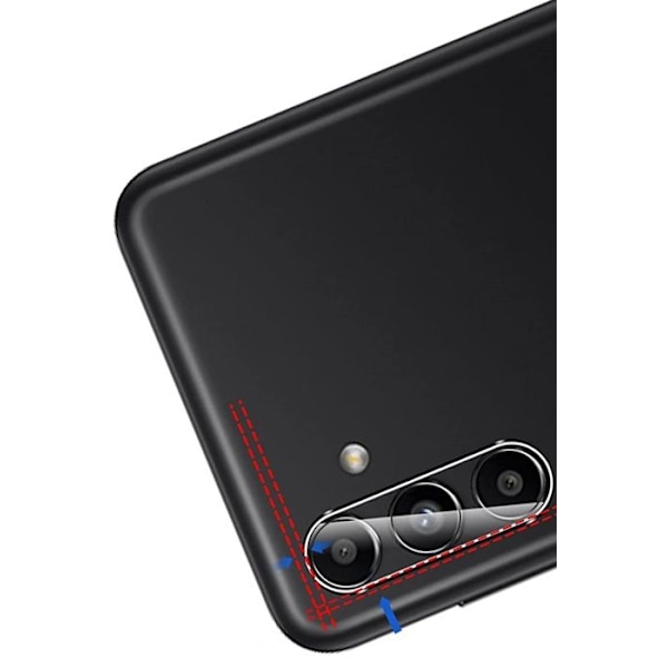 Lujaritkettu lasi Samsung Galaxy S23 FE:lle ja kameransuojus [Pakkauksessa 2] Phonillico® näytönsuojakalvo Transparent