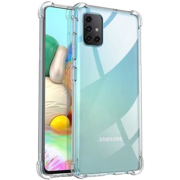 Coque Antishock Silikoni Läpinäkyvä Samsung Galaxy A71 Phonillico® Transparent