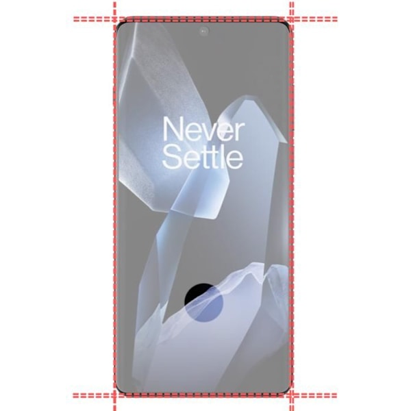 Härdat glas - Phonillico - OnePlus 13 - Pack om 4 - Repellerande mot repor - Skärmskydd Transparent