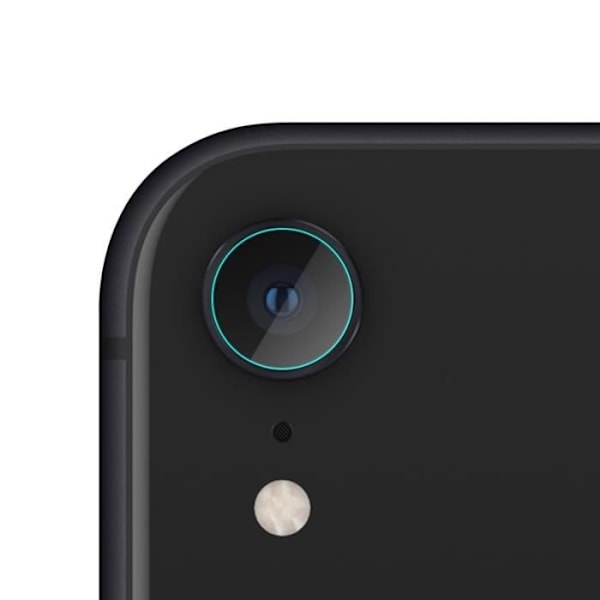 Paket med 2 Härdat Glas Skydd för Kamera för Apple iPhone XR - Skyddsfilm för Lins Kamera Bakåt Transparent, svart