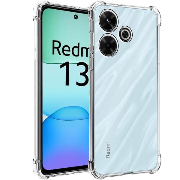 Coque för Xiaomi Redmi 13 - Stötsäker TPU-skydd Transparent Phonillico® Transparent