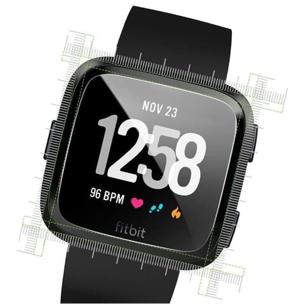 Karkaistu Lasia Fitbit Versa - Fitbit Versa Lite - Näytön Suojakalvo Älykellolle Phonillico®