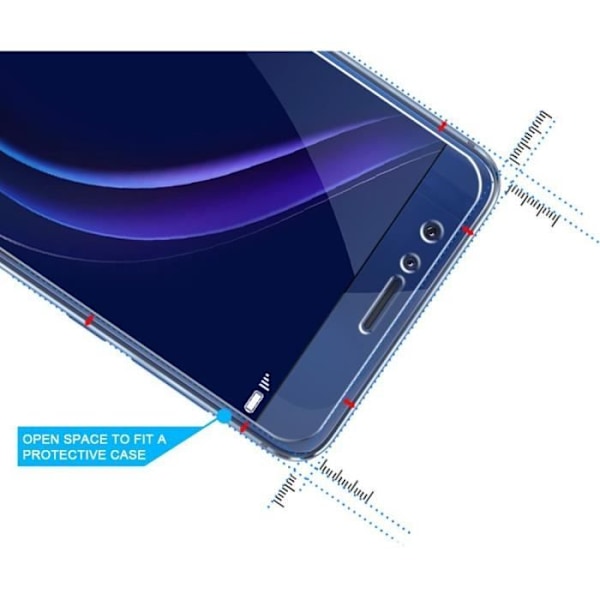Verre Trempe Huawei HONOR 8 - [Paketti 2] Ultra Kestävä Näytön Suojakalvo [Phonillico®]