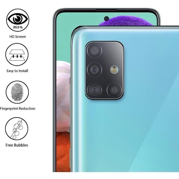 Samsung Galaxy A71 Suojalasi [3 kpl] Takakameran Lasi Suojakalvo Phonillico®