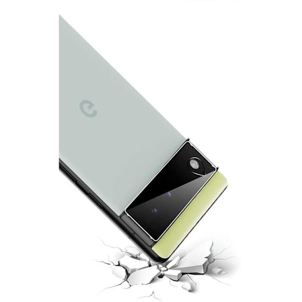 Skyddskamera för Google Pixel 6 PRO [Pack om 2] Härdat Glas Bakre Kameraskydd Phonillico® Transparent