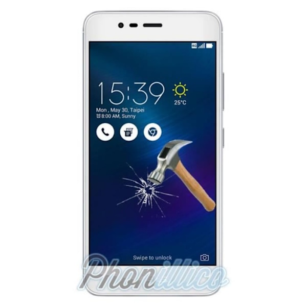 Film Vitre Verre Trempe Asus ZC520TL Zenfone 3 MAX Phonillico® Transparent