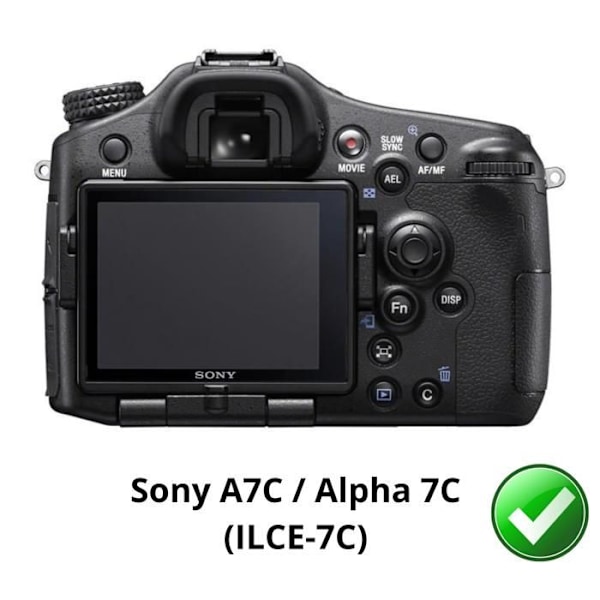 Näyttösuoja - Phonillico - Sony A7C - 3 pakkauksessa - Kestävä muovilevy - Ultra ohut