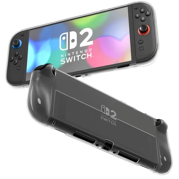 Coque Kompatibel med Nintendo Switch 2 - Transparent Silikone Beskyttelse Mod Ridser Stødabsorberende Phonillico® Transparent