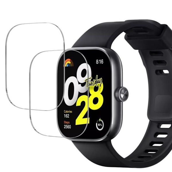 Lasit Xiaomi Redmi Watch 4 [2 kpl] Näytönsuojaus Kellolle Phonillico® Transparent