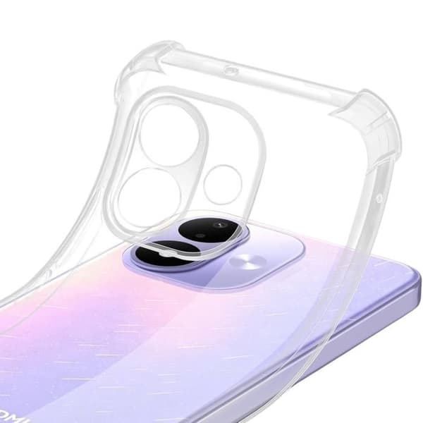 Stødabsorberende cover til Xiaomi Redmi Note 17 og 2 hærdede glas skærmbeskyttelse Phonillico® Transparent