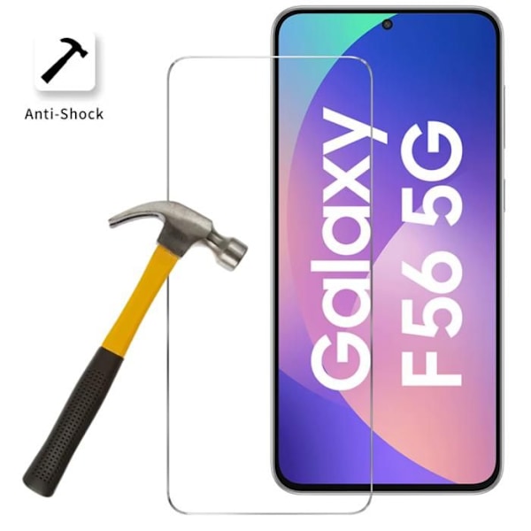 Lujasuojalasi Samsung Galaxy F56 5G [Pakkaus 2] Näytönsuojafilmi Phonillico® Transparent