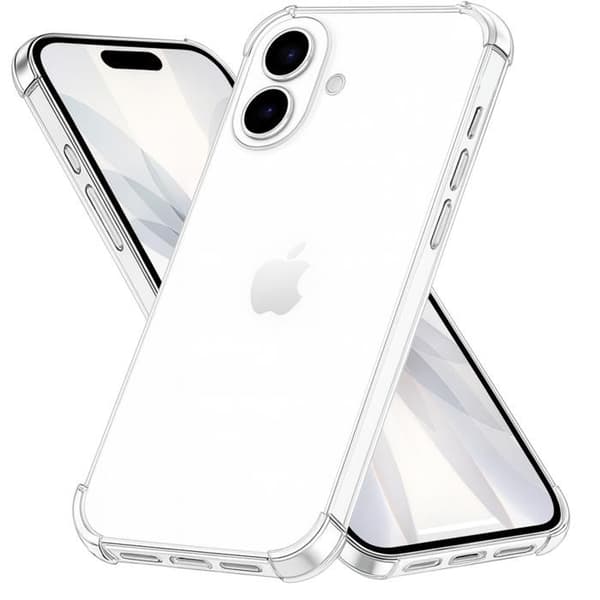 Coque til iPhone 17 - Stødabsorberende Beskyttelse Silikone Blød Transparent Phonillico® Transparent