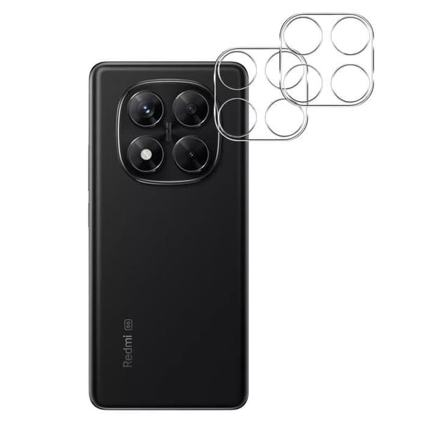 Skyddskamera - Phonillico® - Xiaomi Redmi Note 14 PRO 5G - Pack om 2 - Härdat glas - Represistent Transparent