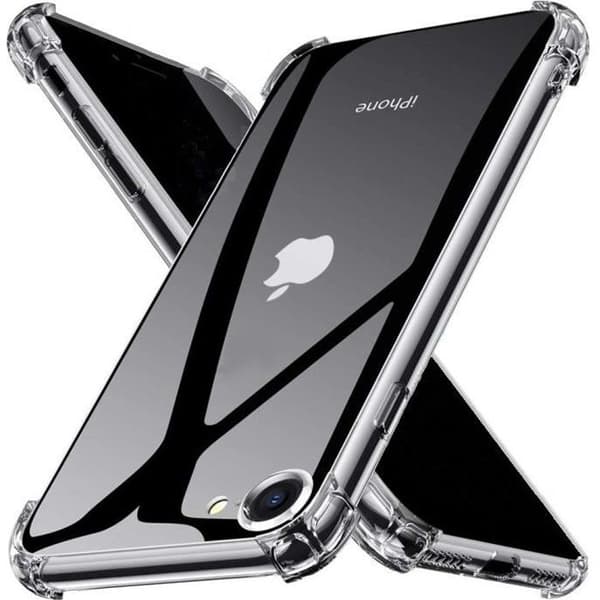 Coque Antichoc Silicone Transparent til iPhone SE 2020 Phonillico® Transparent