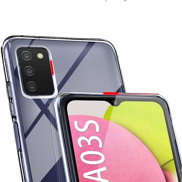 Coque Samsung A03S - Silikoni Geeli TPU Läpinäkyvä Pehmeä Suoja Ultra Ohut Phonillico® Transparent