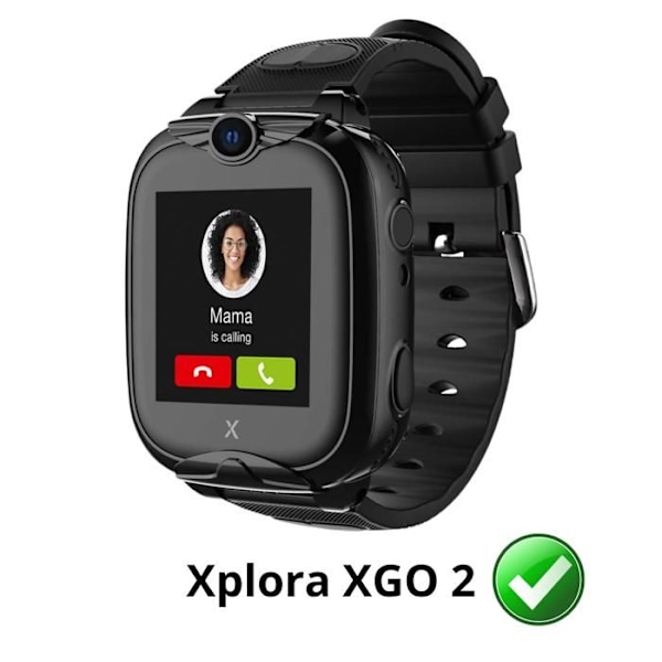 Laddare Kompatibel med Xplora XGO 2 - USB-kabel 1 meter Ersättningsadapter för Klockladdare Phonillico® Svart